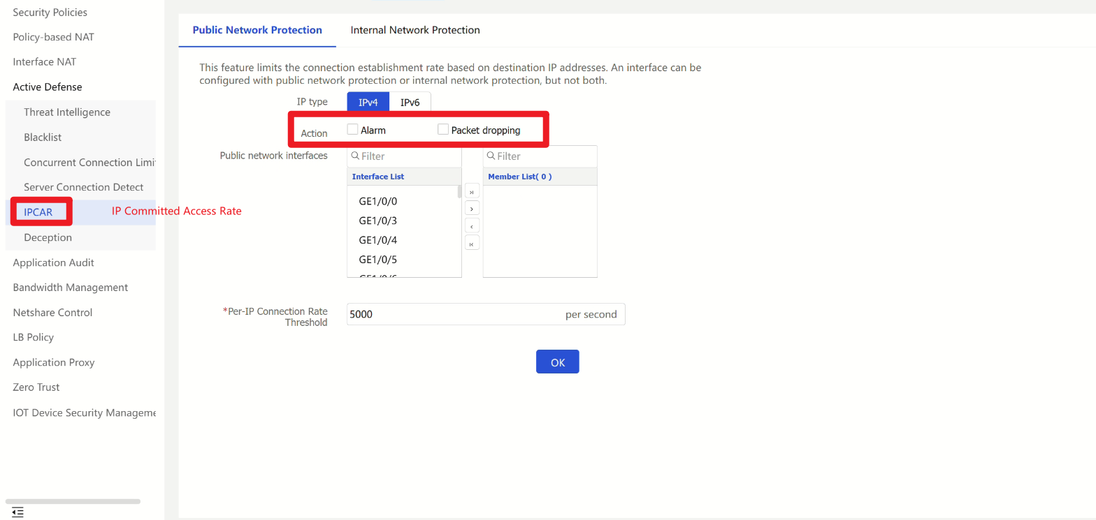 IPCAR Policy Example